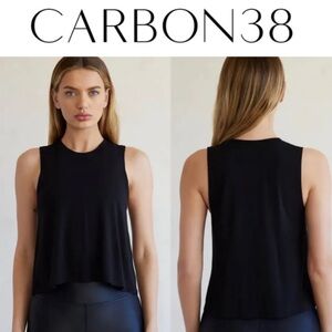 NWT Carbon38 crop tank top in Black Size XS.